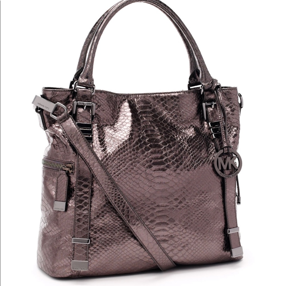 Michael Kors Large Darrington Python Embossed Tote - image 1